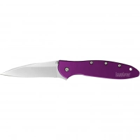 Складной нож Leek — KERSHAW 1660PUR, сталь Sandvik™ 14C28N, рукоять анодированный алюминий фиолетового цвета купить в Нальчике